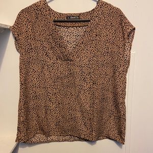 Cheetah Print Blouse